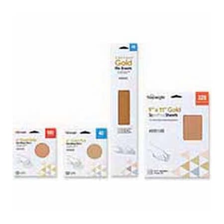 Sunmight Usa 9 IN. X 11 IN. Gold Sanding Sheets Grit 320, 5PK 09114R